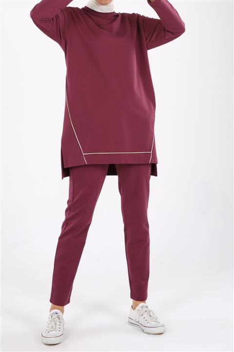 ALLDAY Gül Kurusu Şeritli Eşofman Takımı