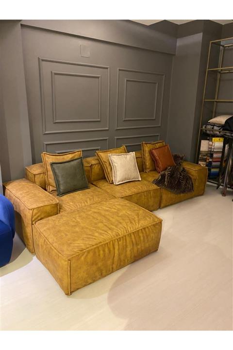 PUFHOME Zen Lego 3'lü Kanepe Ve Puf