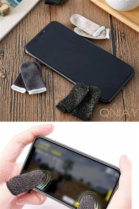 QNİAY 5 Çift Mobile Pubg Parmaklık Eldiveni Oyun Yıkanabilir Ter Önleyici Parmak Eldiven