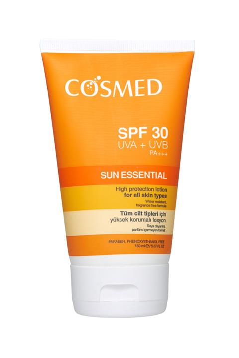 COSMED Sun Essential Tüm Ciltlere Yüksek Koruma Losyonu Spf 30 150 ml 8699292991268