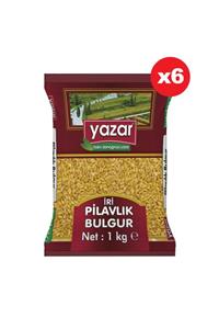 YAZAR Iri Taneli Pilavlık Bulgur 1 Kg X 6 Paket