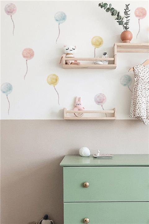 WALLHUMAN Renkli Balonlar Duvar Stickerı