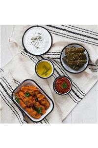Refikadan Siyah Emaye Meze Seti