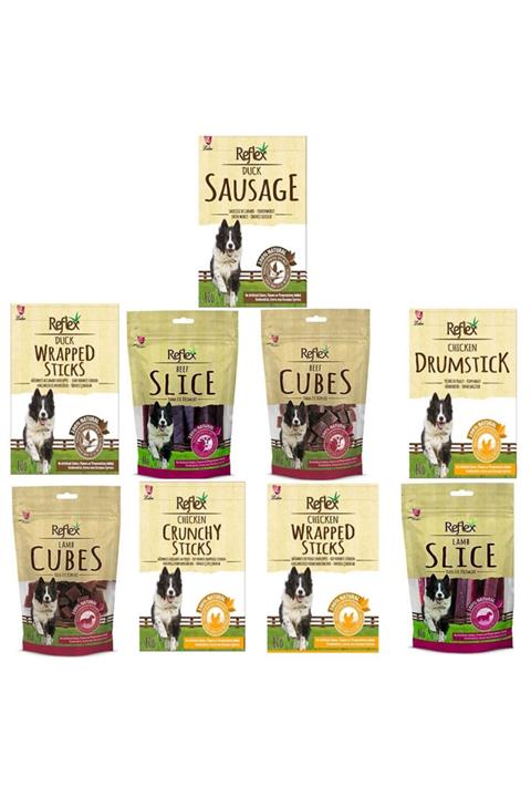 Reflex Karışık Köpek Ödül Çubuğu 80 Gr 9 'lu Set
