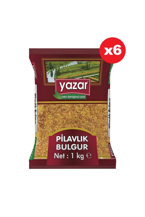 YAZAR Şehriyeli Pilavlık Bulgur 1 Kg X 6 Paket