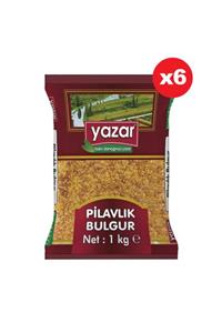 YAZAR Şehriyeli Pilavlık Bulgur 1 Kg X 6 Paket