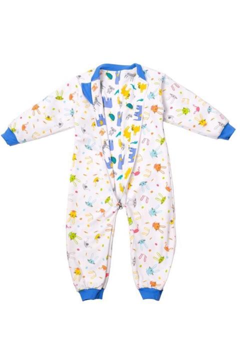 POKY BEBE Kız Erkek Çocuk Uyku Tulumu Çift Taraflı Mevsimlik Rabbits And Animals