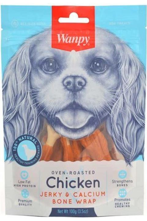 Wanpy Wampy Kalsiyumlu Gerçek Tavuk 100 gr Ce-16h Köpek Ödülü