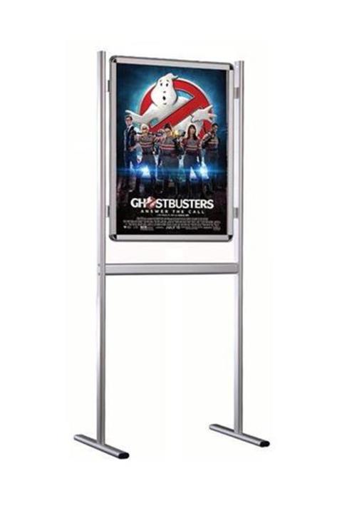 KrcDisplay B2 (50x70) Alüminyum Çift Taraflı Kaldırım Reklam Poster Pano