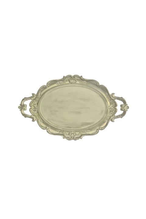 Zucci Hürrem Wintage Krem 29x48 Cm Tepsi