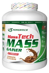 POWERTECH Masstech Mass Gainer 3600 gr Kurabiye Aromalı Kilo Almaya Yardımcı Karbonhidrat Tozu