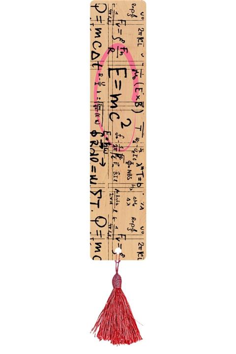 Coccomell Ahşap Kitap Ayracı Renkli Yüksek Matematık 5010115