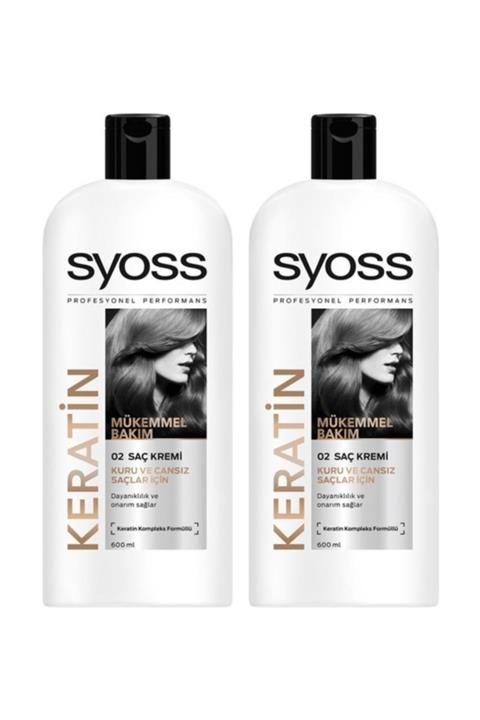 Syoss Keratın Mükemmelliği Saç Kremi 550 ml x 2 Paket