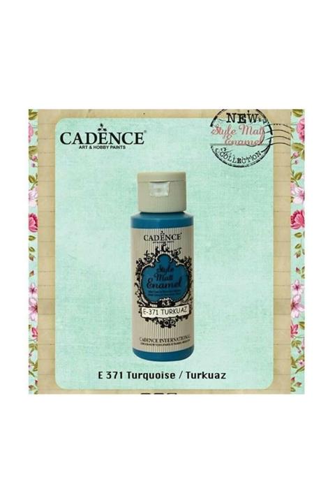 Cadence Style Matt Enamel Cam & Porselen Boyası 59 ml. E-371 Turkuaz