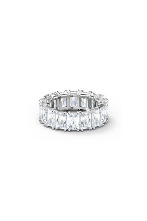 Swarovski Vittore 125 Yüzük, Beyaz, Rodyum Kaplama, 52, 05572689