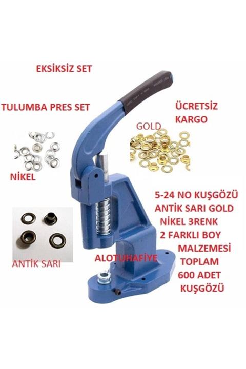 ALOTUHAFİYE Tulumba Pres Eksıksiz Kuşgözü Set