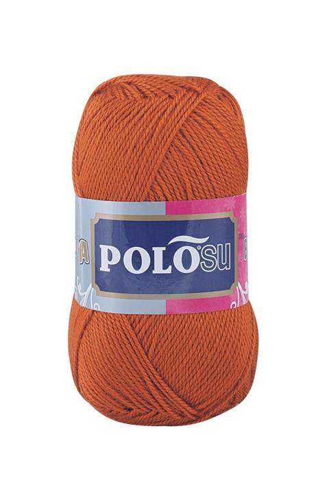Polosu Lüks Patiklik - El Örgü Patik Ipi - Renk: 364 - Kiremit
