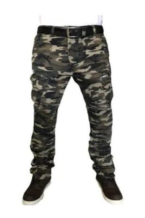 Tech90 Kot Amanos Kamuflaj Motosiklet Pantolonu