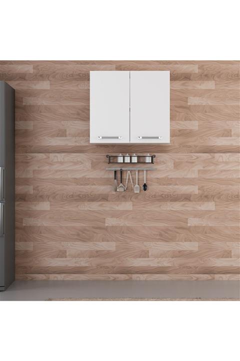 Minar Mutfak Üst Modül 2dk1r 80cm Dolap Beyaz - B1