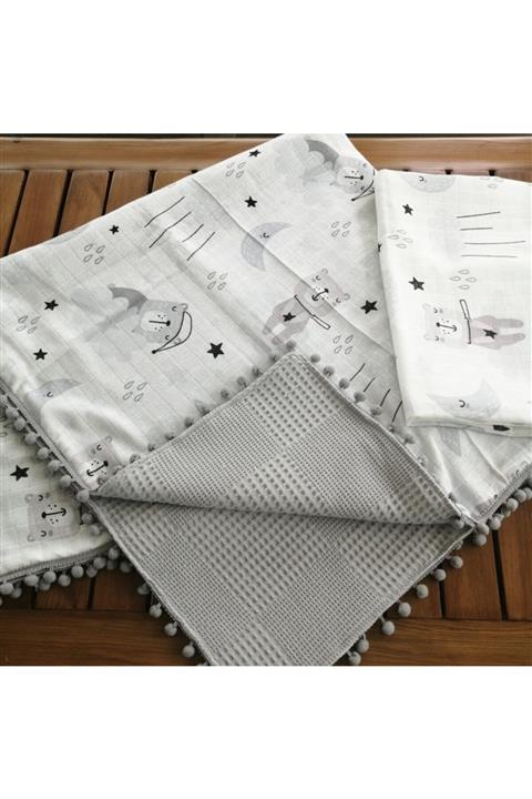 BabyLifeHome Müslin Pike Örtü 110 x 100 cm