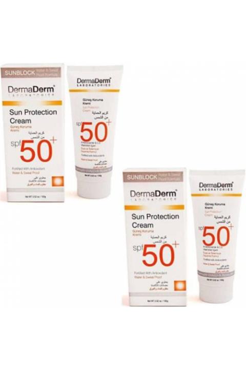 DermaDerm Spf 50 Güneş Koruma Kremi  100 gr 2 Adet