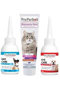 pro perfeck Glukosamine Paste 100 Gr + Kedi Ve Köpek Göz Losyonu 50 Ml + Kedi Ve Köpek Kulak Losyonu 50 Ml