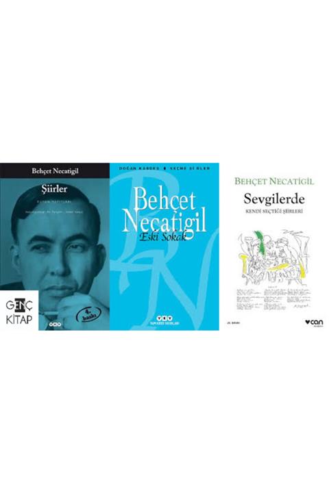 Yapı Kredi Yayınları Behçet Necatigil 3 Kitap Şiir Seti Şiirler Sevgilerde Eski Sokak