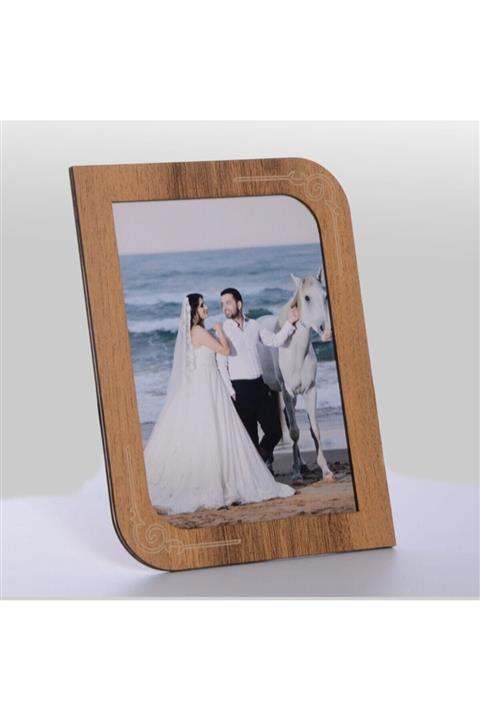 TECHNOPA Ahşap Yerli Ceviz Rengi Resim Çerçeve 10*15