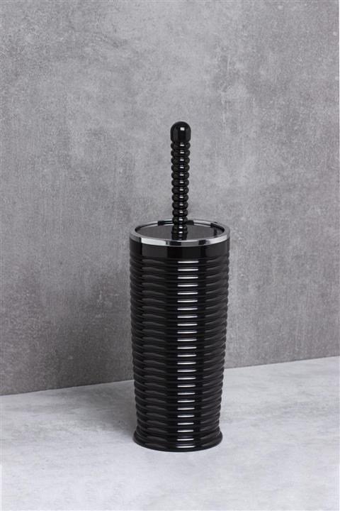 Okyanus Home Siyah Kromlu Elegans Wc Fırçalık