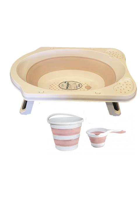 Tuncel Teknik Set Pratik Katlanabilir Banyo Küveti Pembe