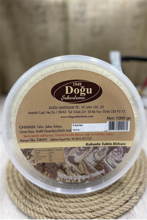 Doğu Şekerleme Kakaolu Tahin Helvası (ambalaj) 1000 Gr