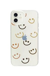 mooodcase Iphone 12 Smile Premium Şeffaf Telefon Kılıfı