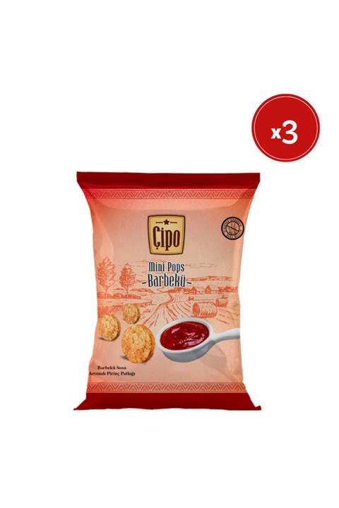 GLUTENSİZ FABRİKA Çipo Barbekü Glutensiz Atıştırmalık 3 Paket