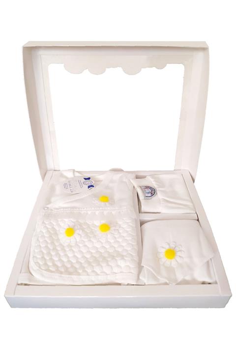 TangModa Kız Bebek Yenidoğan Seti 5'li Papatya Hastane Çıkışı