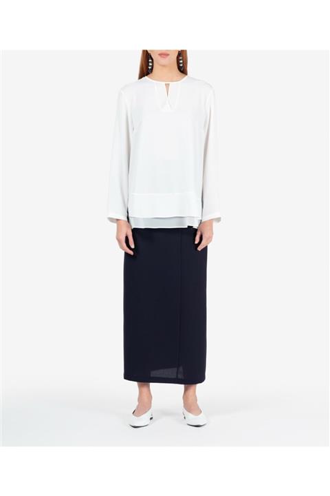 Aker Büyük Beden Ekru Bluz T26919035