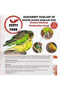 Petty Muhabbet Kuşları Ve Küçük Kafes Kuşları Için %10 Taneli Üretim Maması 1 Kg