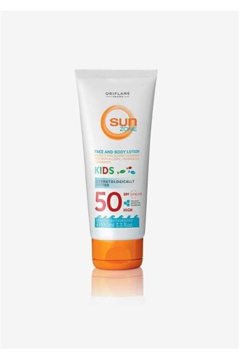 Oriflame Sun Zone Çocuklar Için Spf 50 Yüksek Korumalı Yüz Ve Vücut Güneş Losyonu 100ml
