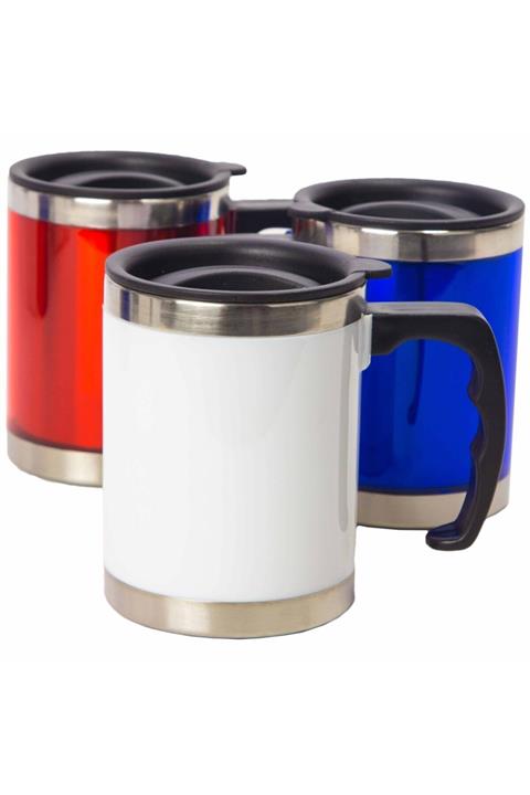 hediyerengi Çelik Termos Bardak  Beyaz (3512)