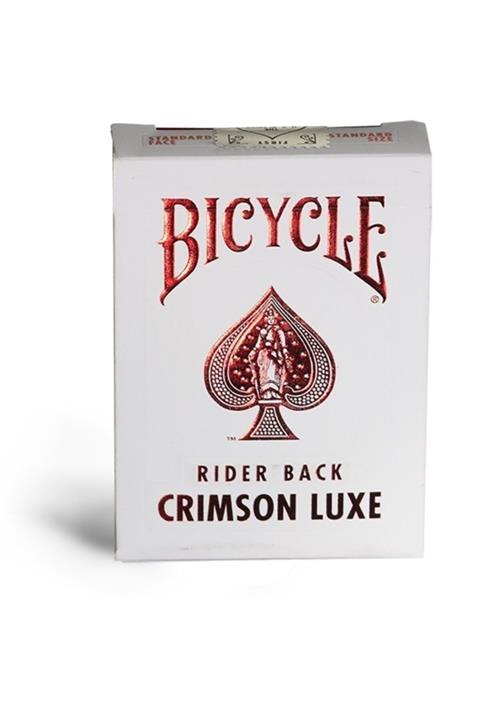 Bicycle Rider Back Crimson Luxe Oyun Kartı