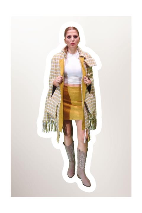 Aktivİst Concept Kazayağı Desenli Panço