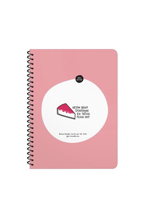 KESKİN COLOR Hisli Şeyler 16.5x22.5 Kareli Defter - Neyim Ben Dünyanın En Tatlısı Filan Mı