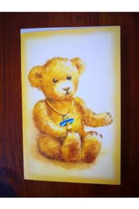 İHR Tebrik Kartı Ve Zarfı, Mein Erster Bear 11,5 X 18 Cm