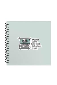 KESKİN COLOR Hisli Şeyler 16x15 Çizgili Defter - Yazsan Gönül Razı Değil Yazmasam Olmaz