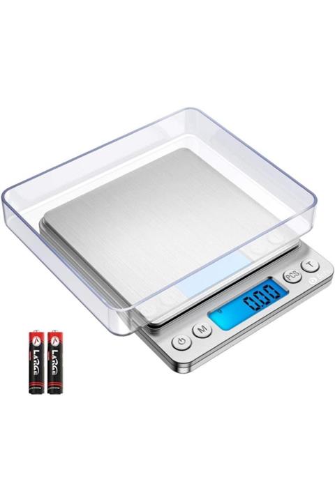 Geseus Dijital Hassas Elektronik Taşınabilir Terazi Tartı 3000gr/ 0.1gr Hassas Terazi 7107