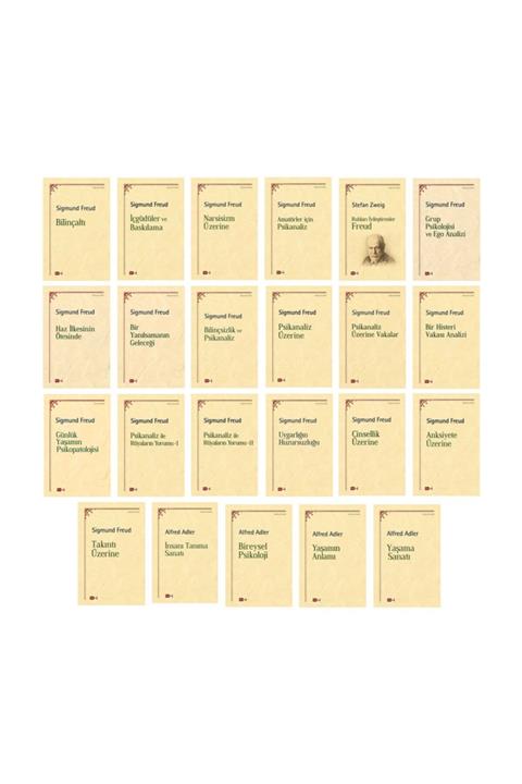 Tutku Yayınevi Psikoloji Kitap Seti - 23 Kitap - Sigmund Freud, Alfred Adler, Felsefe