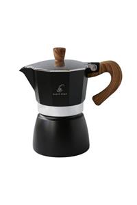 Black Goat 3 Cup Moka Pot - Siyah