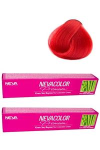 Neva Color Tüp Boya 0.66 Yoğun Ateş Kızılı Ekonomik 2 li Paket