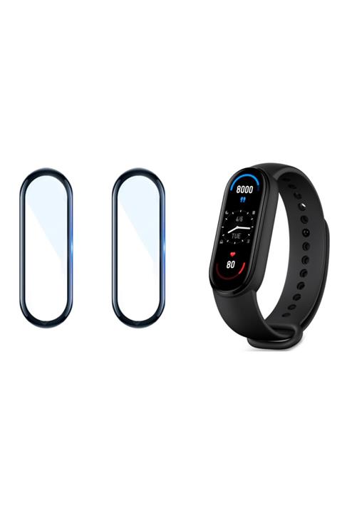 NANOSPACE Xiaomi Mi Band 6 Akıllı Bileklik Tam Kapatan 10d Ekran Koruyucu 2 Adet