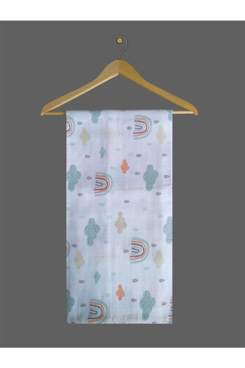 Defne Baby Müslin Battaniye Gökkuşağı 80 * 70