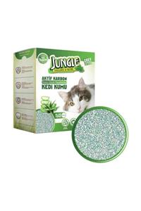 Jungle Karbonlu Ve Aloeveralı Ince Taneli Topaklanan Kedi Kumu 6 Lt